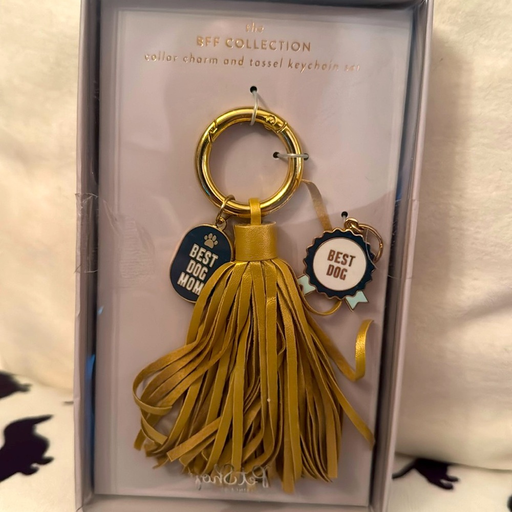 Pet Shop by Fringe Studio: Collar Charm & Tassel Keychain Set